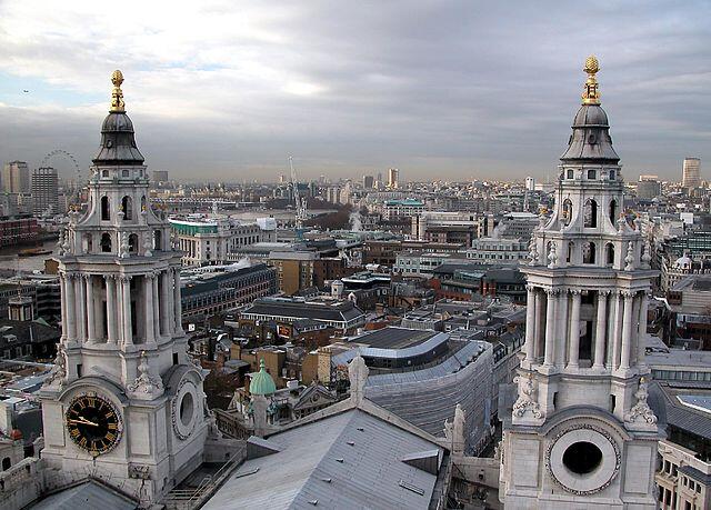 View from St Pauls Cathedral London