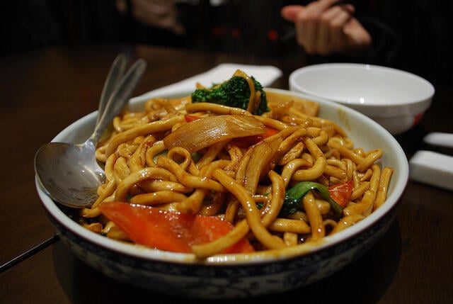Stir fried noodles are among the many dishes served up in Chinatown. Photo: Alpha