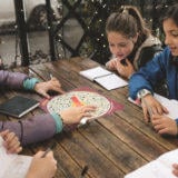 kids participating in drawing activity