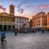 piazza santa maria trastevere roma rome